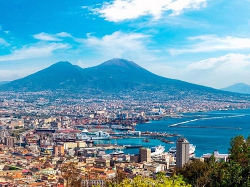 Naples and Vesuvius across the bay